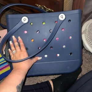 Bog bag, medium size. Navy Blue